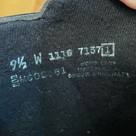 MIXED WIDTH Munro Faith Ankle Boots Black Calf Leather Round Toe Bootie 9.5 W - Picture 10 of 10